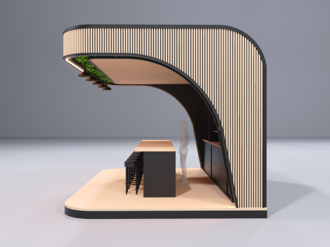 Kiosk Bar 2 3D 模型