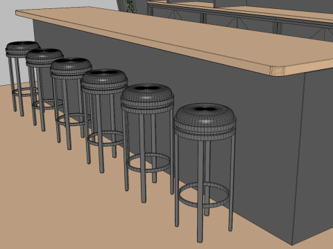 Kiosk Bar 2 3D 模型