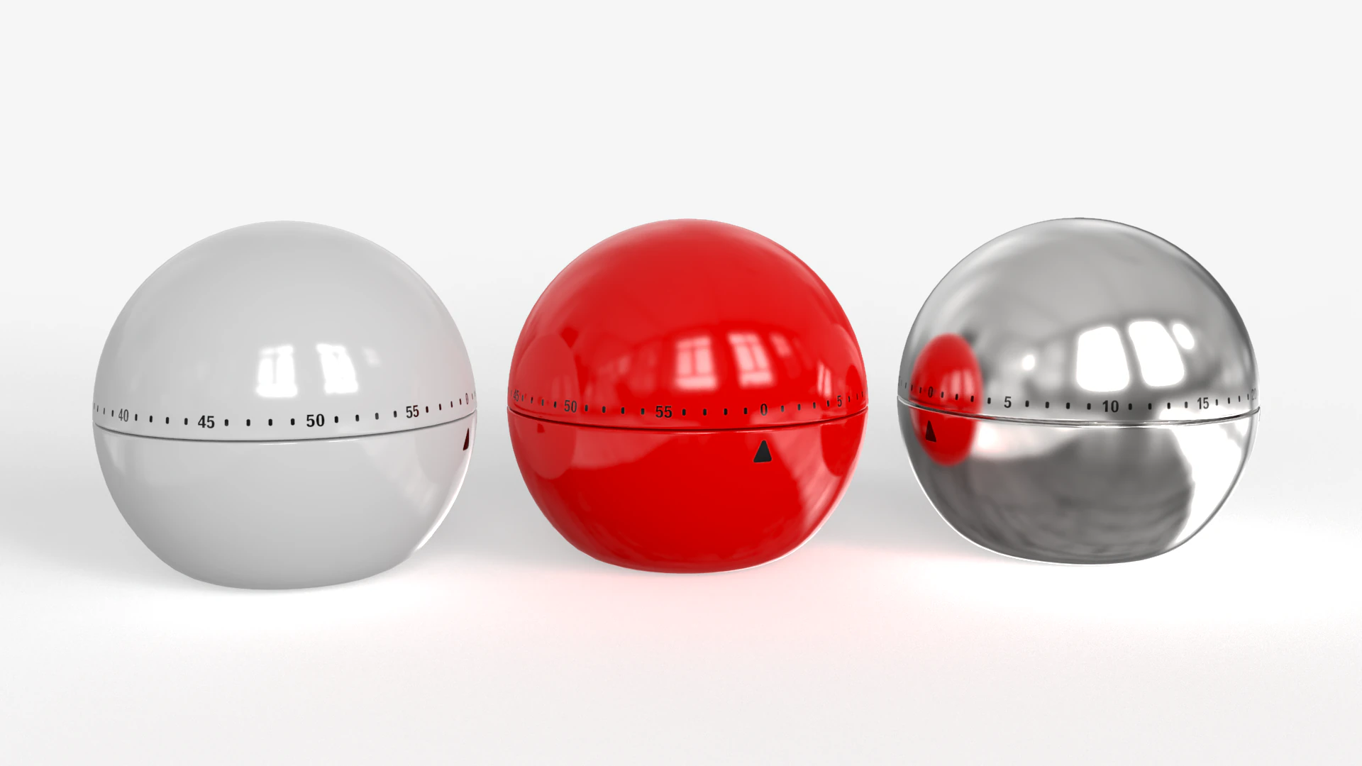 Kitchen Timer 3D Model .c4d .max .obj .3ds .fbx .stl .blend 