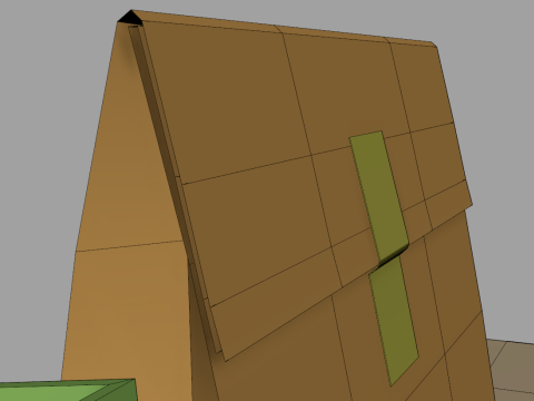 牛皮纸食品包装 3D 模型