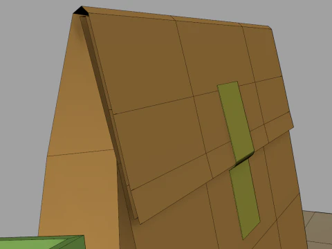 Kraft Paper Food Packaging 3D Model