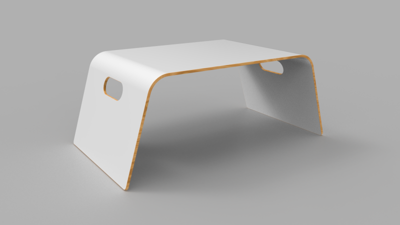 Laptop Table for Bed 3D 모델 .c4d .max .obj .3ds .fbx .stl .blend 