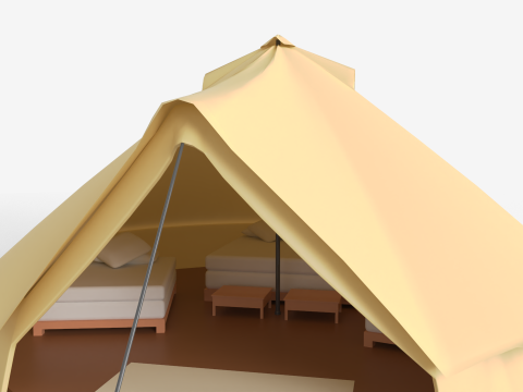 Large Bell Tent 6x6 Meters 3D मॉडल