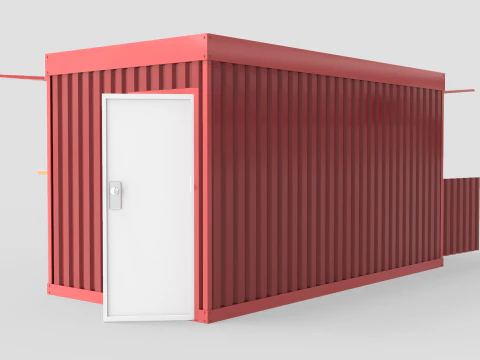 Quiosco de contenedores grandes Modelo 3D