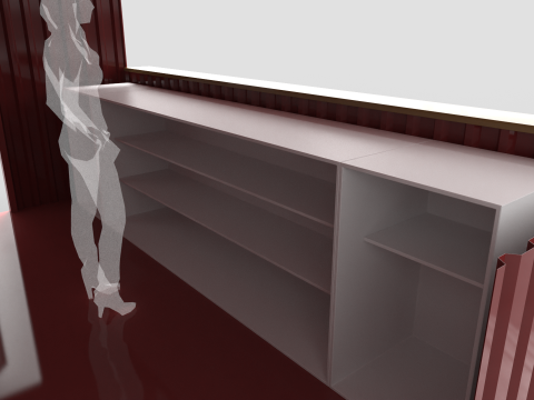 Large Container Kiosk Modelo 3D