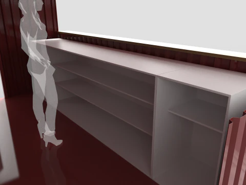 Quiosco de contenedores grandes Modelo 3D