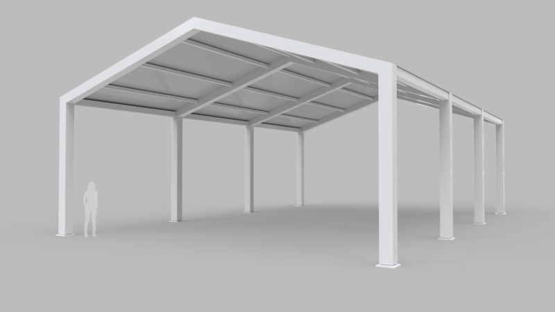 Large Tent 3D Модель .c4d .max .obj .3ds .fbx .stl .blend