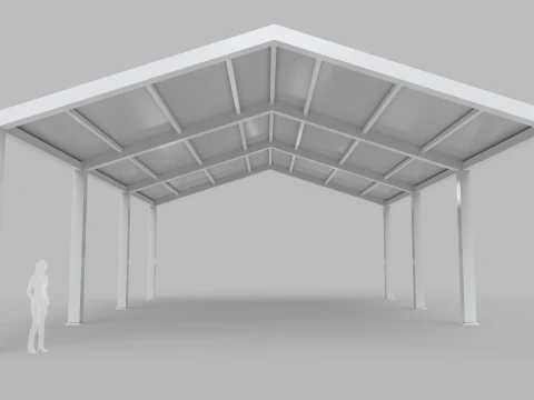 Tenda Grande Modello 3D
