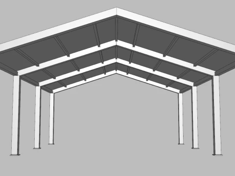 Tenda Grande Modello 3D