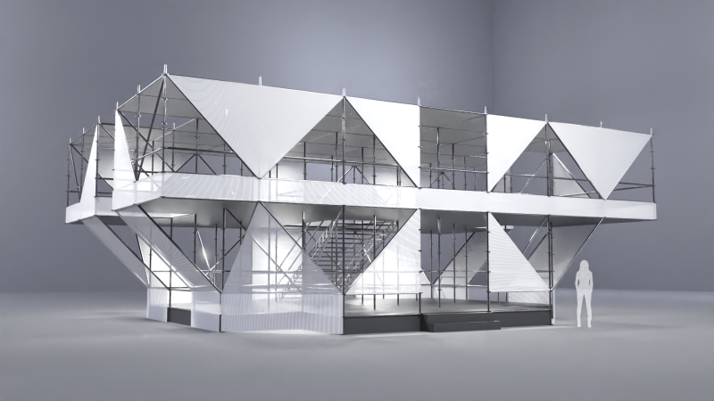 Layher Structure Pavilion 1 3D 模型 .c4d .max .obj .3ds .fbx .stl .blend