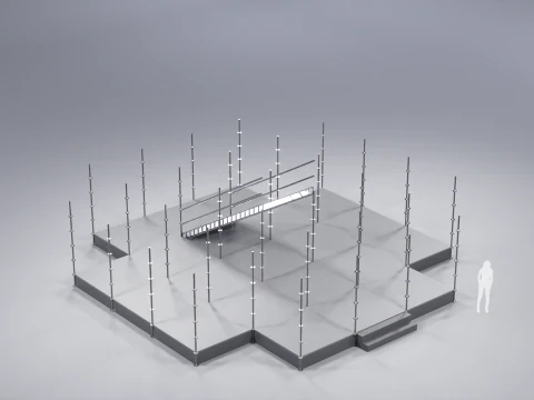 Layher Structure Pavilion 1 3D Model