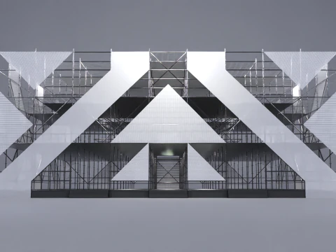 Layher Structure Pavilion 3 3D Model