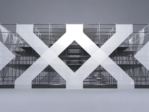 Layher Structure Pavilion 3 3D Model