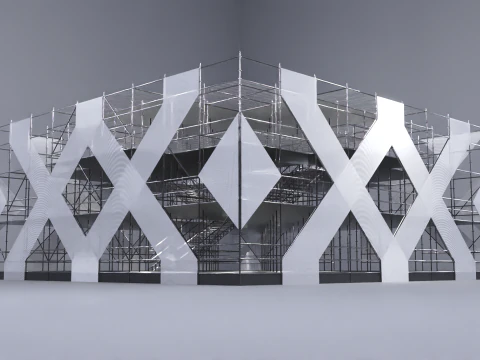 Layher Structure Pavilion 3 3D Model