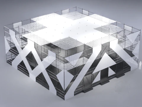 Layher Structure Pavilion 3 3D Model