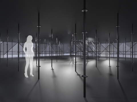 Layher Structure Pavilion 3 3D Model