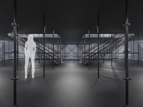 Layher Structure Pavilion 3 3D Model