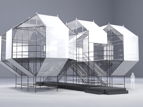 Layher Structure Pavilion 4 Modèle 3D