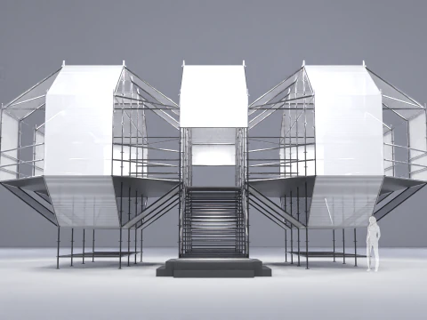 Layher Structure Pavilion 4 3D Model