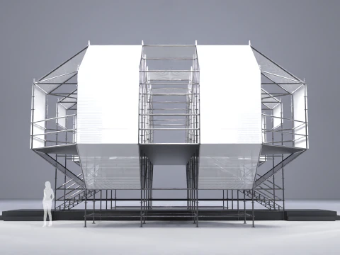 Layher Structure Pavilion 4 3D Model