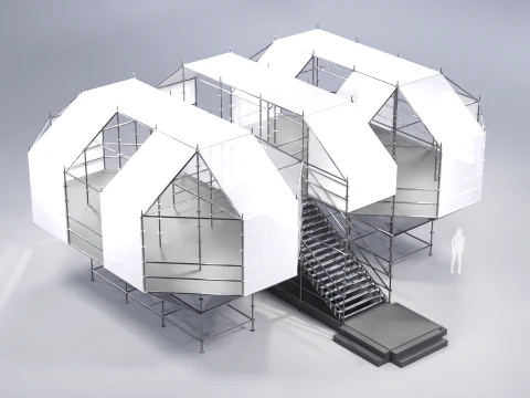 Layher Structure Pavilion 4 3D Model