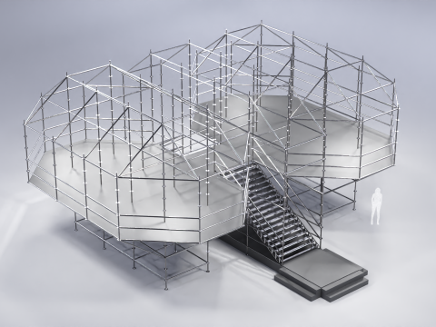 Layher Structure Pavilion 4 3D Modell