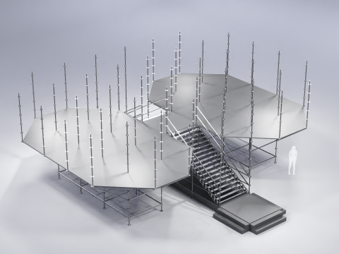 Layher Structure Pavilion 4 3D Modell