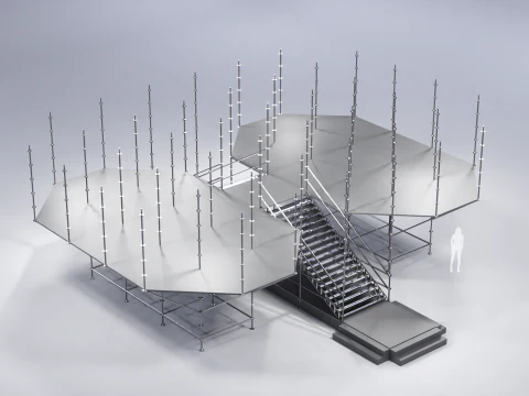 Layher Structure Pavilion 4 3D Model