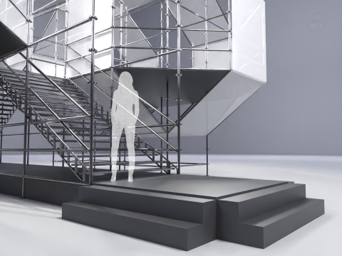 Layher Structure Pavilion 4 3D Modell