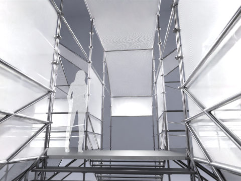 Layher Structure Pavilion 4 3D Modell