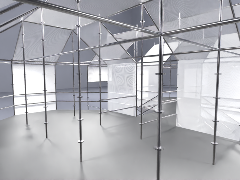 Layher Structure Pavilion 4 3D Modell