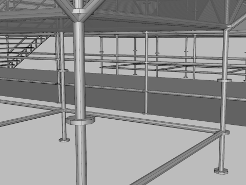 Layher Structure Pavilion 4 3D Modell