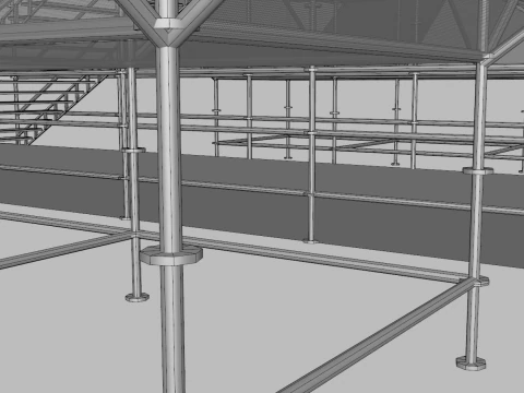 Layher Structure Pavilion 4 3D Model