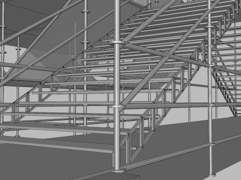 Layher Structure Pavilion 4 3D Modell
