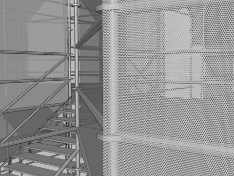 Layher Structure Pavilion 4 3D Modell
