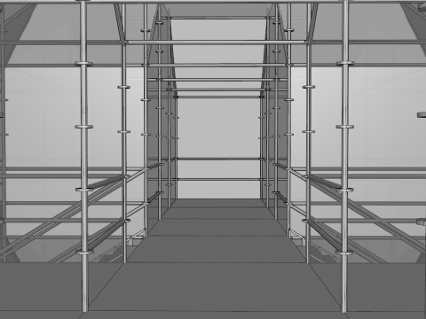 Layher Structure Pavilion 4 3D Modell