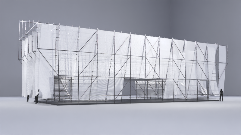 Layher Structure Pavilion 5 3D 모델 .c4d .max .obj .3ds .fbx .stl .blend 