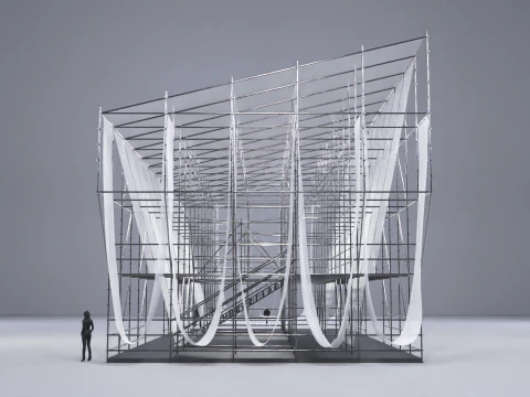 Layher Structure Pavilion 5 3D Model