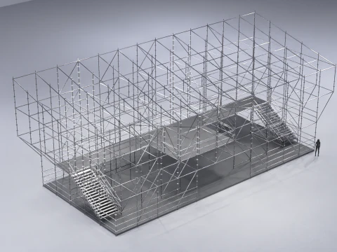 Layher Structure Pavilion 5 3D Model