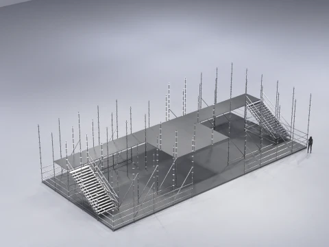 Layher Structure Pavilion 5 3D Model