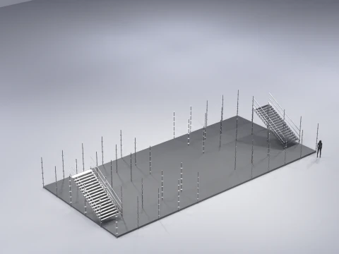 Layher Structure Pavilion 5 3D Model