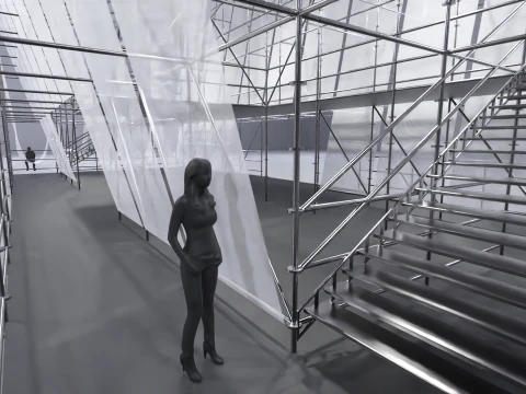 Layher Structure Pavilion 5 3D Model