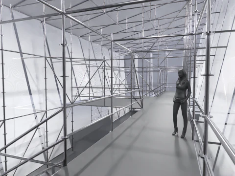 Layher Structure Pavilion 5 3D Model