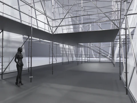 Layher Structure Pavilion 5 3D Model