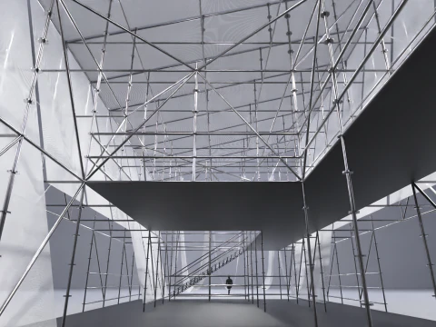 Layher Structure Pavilion 5 3D Model