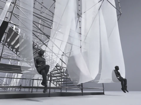 Layher Structure Pavilion 5 3D Model