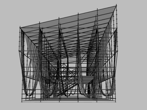 Layher Structure Pavilion 5 3D Model