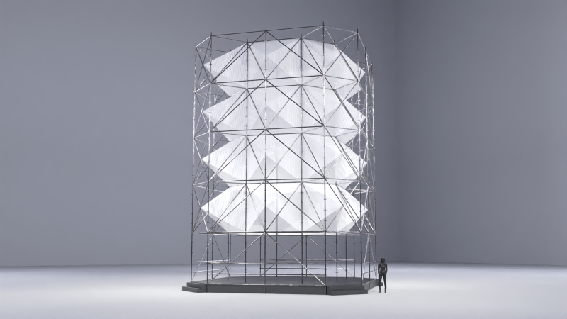 Layher Structure Pavilion 6 3D Model .c4d .max .obj .3ds .fbx .stl .blend 