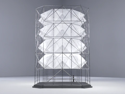 Layher Structure Pavilion 6 3D Model