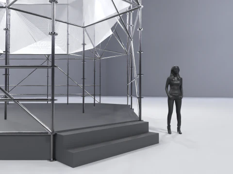 Layher Structure Pavilion 6 3D Model